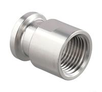 1pcs Tri Clamp Connettore NPT 1/2 Filettatura Femmina con 25 4mm Ghiera In Acciaio Inox 304
