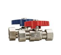 1PCS Union Valvola a sfera 1/2 "3/4" 1" Filettatura femmina a Filettatura femmina/Filettatura femmina a Filettatura maschio DN15 DN20 DN25 Valvola di commutazione tubo 'acqua(1l2-01)