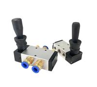 1PCS valvola pneumatica manuale elettrovalvola a 2 posizioni elettrovalvola a 3 vie 4H210-06/08 4H310-08/10 4H410-15(4H210-08,With 6mm Fittings)