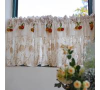 1pcs Vintage Francese Corto Tendine Finestra Mezza Piccolo Decorazione