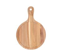 1pcs Wooden Bread Serving Tray Round Food Plate with Hanging Hole Per Pizza