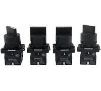 1Pcs XB2-ED21 XB2-ED25 2/3 posizioni 1NO/1NC 1NO/2NO Selettore momentaneo autobloccante a scatto Interruttore a pulsante rotativo (Colore : ED25)(Ed21)