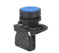 1Pcs XB5 AA31 Plastica Riavvio Avviamento Potere Stop Momentaneo Pulsante Interruttore Normalmente Aperto NO NC Rosso Verde Giallo 22mm ZB5 (XB5-BA3341,2NC)