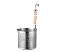 1pezzi Cucchiaio Filtrante Acciaio Inossidabile Con Manico Legno Colino Per Pasta E Cibi Fritti Scolapasta Per Cucina Facile Da Pulire E Riporre