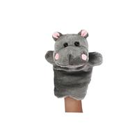 1Pezzi Mano Ippopotamo Peluche Scuro Educativo per Narrazione e Ruolo Accessorio per Feste e Attività Genitore per Sviluppo