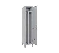 1PEZZO ARMADIO SPOGLIATOIO SPORCO/PULITO SLIM AD UNA ANTA MONTATO - cm.36x50x180h