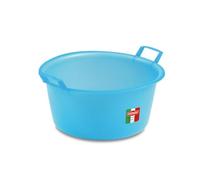 1PEZZO BACINELLA TONDA AZZURRA lt. 20 - Ï cm. 45x22 h