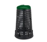 1PEZZO BIDONE TRESPOLO Lt. 100 - Ï cm. 58x90 h coperchio col. Verde