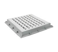 1PEZZO CHIUSINO PEDONABILE CON GRIGLIA cm 30 x 30