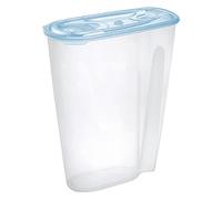 1PEZZO CONTENITORE PORTA CEREALI IN PLASTICA lt 3 cm 21,5 x 10,7 x h 25,7 acqua