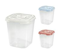 1PEZZO CONTENITORE QUADRO ALTO IN PLASTICA 'FRIGO BOX' lt4,75 cm.19,5x19,5xh.21,5 acqua tr