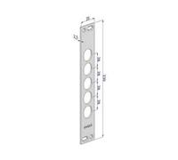 1PEZZO CONTROPIASTRA P/SERRATURE PORTE BLINDATE IN ACCIAIO INOX INT.28 CP2500 - (CP2500XAI28)