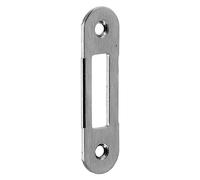 1PEZZO CONTROPIASTRA PER SERRATURA 'PATENT CENTRO' B.T. cromo opaco - interasse 90 mm