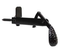 1PEZZO FERMAPERSIANE A PENDOLO CON FERMO FISSO - mm.105x55h. verniciato nero