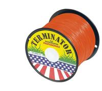 1PEZZO FILO QUADRATO PER DECESPUGLIATORE TERMINATOR Col. Arancio mm. 3,3x190 mt. (bobina kg. 2)