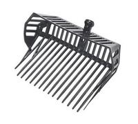 1PEZZO FORCA PER FIENO IN ABS CON CESTELLO - 16 denti - cm.42 - gr.780