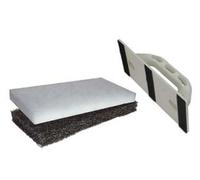 1PEZZO FRATTONE CON FELTRI PER PULITURA PIASTRELLE - cm.12x25