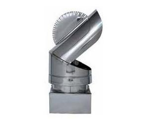 1PEZZO FUMAIOLO GIREVOLE PAPPAGALLO ZINCATO Quadrato cm. 27x27