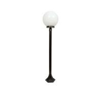 1PEZZO LAMPIONCINO SU PALO MODELLO SFERA - 100w IP44 cm.120h. colore nero