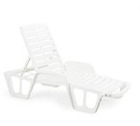 1PEZZO LETTINO FISSO IMPILABILE cm. 192x71x100 h col. Bianco