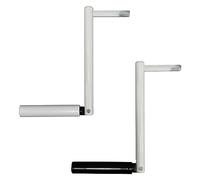 1PEZZO MANOVELLA PER ARGANO A FUNE lunghezza esagono 30 mm - nera