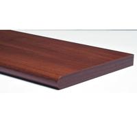 1PEZZO MENSOLA MURALE STONDATA Col. Noce cm. 60x20x1,8