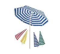 1PEZZO OMBRELLONE DA SPIAGGIA IN COTONE TONDO CM.200 - colore bianco/giallo