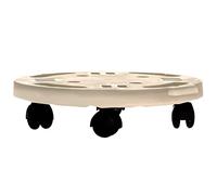 1PEZZO PEDANA CON RUOTE DIAMETRO CM.30 ECRU