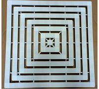 1PEZZO PEDANA DOCCIA IN PLASTICA 60X60 CM