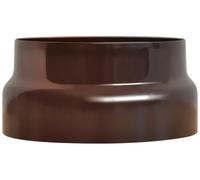 1PEZZO RIDUZIONE PER STUFA A LEGNA PORCELLANATO CLASSIC Col. Marrone Ï cm. 14x13