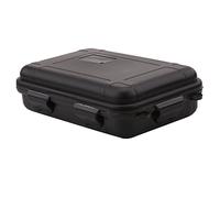 1Pezzo Scatola di Sopravvivenza Esterna Custodia di Tenuta Stagna di Plastica Impermeabile Antiurto Contenitore per Attività All'aperto Viaggi o Uso Domestico(L-Nero)