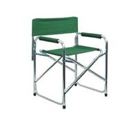 1PEZZO SEDIA REGISTA IN ALLUMINIO VERDE - cm.56x47x78h.