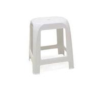 1PEZZO SGABELLO ELFO IN POLIPROPILENE BIANCO - cm.41x35x46h.