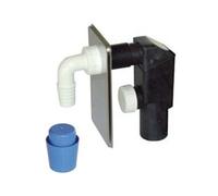 1PEZZO SIFONE MOPLEN A INCASSO PER LAVATRICE DN 40 PIASTRA INOX - piastra in acciaio inox