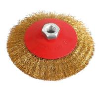 1PEZZO SPAZZOLA CIRCOLARE CONICA attacco M14 Ï mm. 125