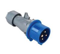 1PEZZO SPINA INDUSTRIALE VOLANTE BLI 3P+T CEE IP44-16A colore blu