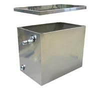 1PEZZO VASO DI ESPANSIONE IN ACCIAIO INOX Lt. 30 - cm. 41 x 26 x h.31