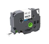 1pk compatibile compatibile universale compatibile 18mm Tze241 etichetta funziona con TZE-241 141 441 541 641 per la stampante etichetta PT-E550W Sostituzione del mercato post-vendita(Black on White)