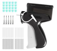 1Plusselect Stitchy Quick Clothing Fixer Mini pistola per seghetto alternativo Stitch Gun con 5 aghi, 3000 aghi di plastica, pistola micro stitchy, nero