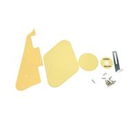 1Ply Nero/Giallo Chitarra Elettrica Battipenna Pick Guard Scratch Piastra Con Staffa E Viti Per Le Parti Della Chitarra