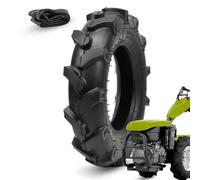 Ecovelo' 1 Pneumatico 3.50-8 4PR + Camera d’Aria | Kit Gomma TM Rinforzata per Motozappa, Motocoltivatore e Falciatrice