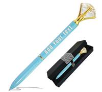 1pz a 500pz Penne Diamante Personalizzate con Cristallo, Penna Fantasia Personalizzata Bulk con Testo di Nome Inciso, Metallo Bling Stylus Regalo Personalizzato