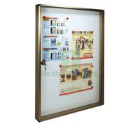 1PZ ALUBOX BACHECA FONDO MAGNETICO FINITURA BRONZO CM 55X73X5H: