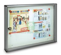 1PZ ALUBOX BACHECA MAGNETICA ARGENTO ART.BC2 .55X40X5 CM: