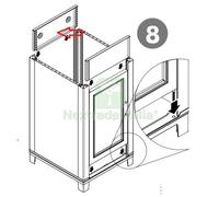 1PZ ALZATA POSTERIORE PER KIT LAVATOIO RESINA CM.45X50: