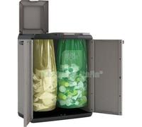 1PZ ARMADIETTO IMMONDIZIA SPLIT RECYCLING KETER GRIGIO NERO ANTE 2 LT 110 CM 68: