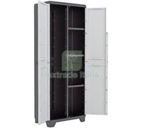 1PZ ARMADIO PORTASCOPE LINEAR KETER PPL GRIGIO NERO 2 ANTE CM 68X39 H.CM 173: