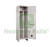 1PZ ARMADIO SPOGLIATOIO SPORCO PULITO AD UNA ANTA MONTATO CM.50X50X180H. :