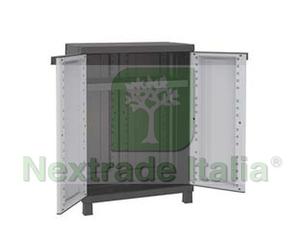 1PZ ARMADIO TUTTOPIANI BASSO SERIE TWIST BLACK 680 MM.680X390X915H. :