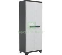 1PZ ARMADIO TUTTOPIANI LINEAR KETER PPL GRIGIO NERO 2 ANTE CM 68X39 H.CM 173: